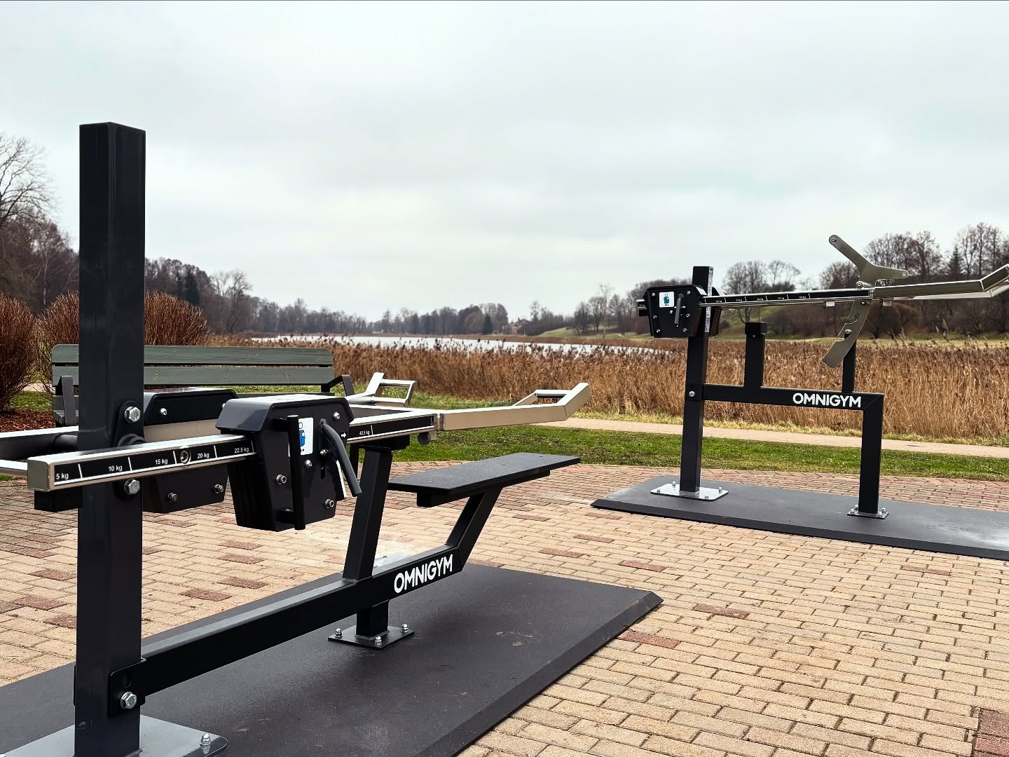 OMNIGYM Outdoor Gym by Vilkmuiža Lake