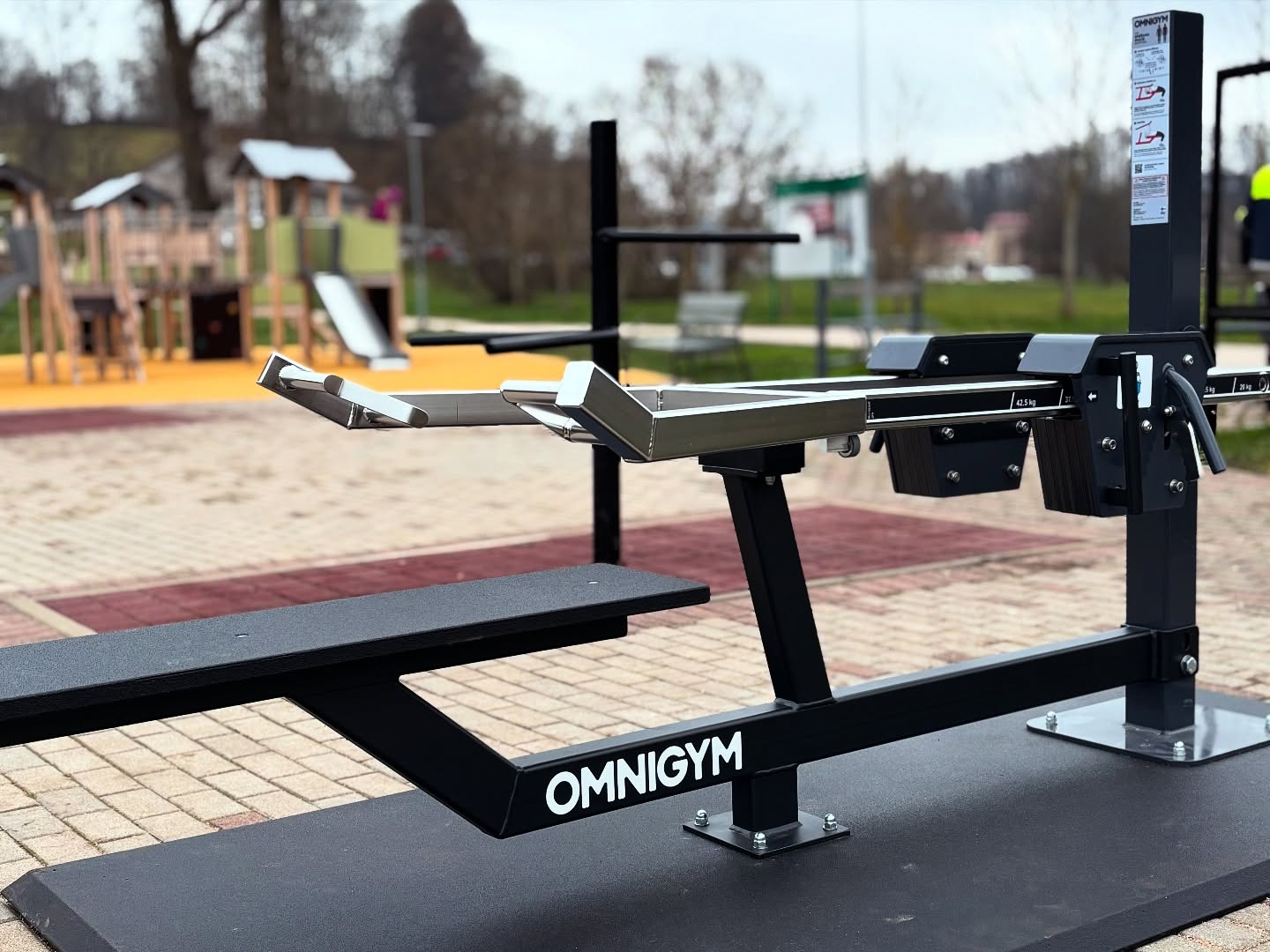 OMNIGYM Outdoor Gym by Vilkmuiža Lake