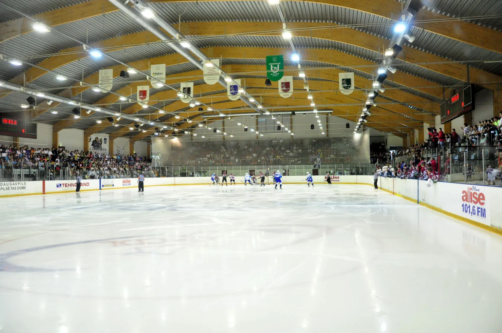 Pista de hielo cubierta de Daugavpils