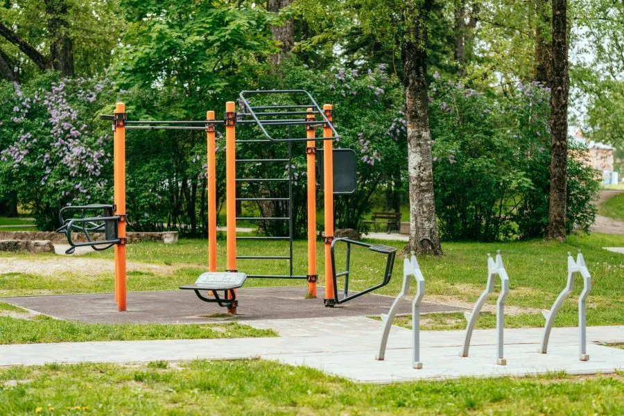 Dambja Street Workout Area in Jēkabpils