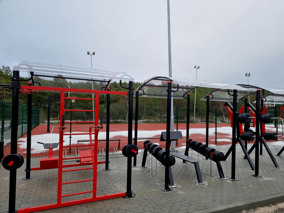 Area fitness all’aperto in via Miško a Neringa