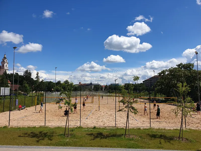 Neringa beach volleyball court