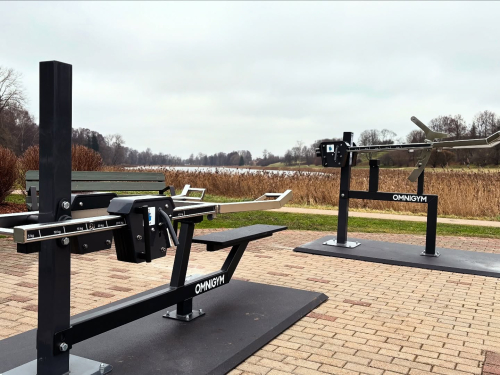 OMNIGYM Outdoor Gym by Vilkmuiža Lake