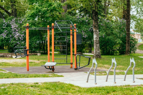 Dambja Street Workout Area in Jēkabpils