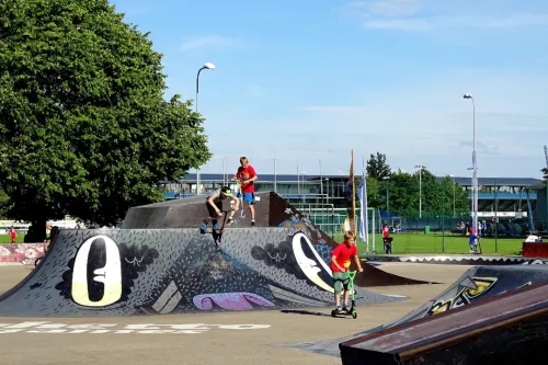Skatepark de Ventspils en la calle Kuldīgas