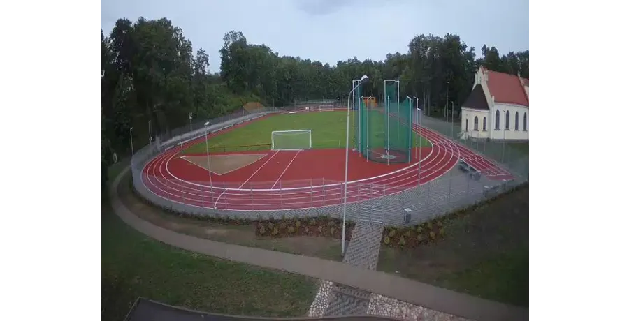 Estadio del parque del castillo de Krāslava