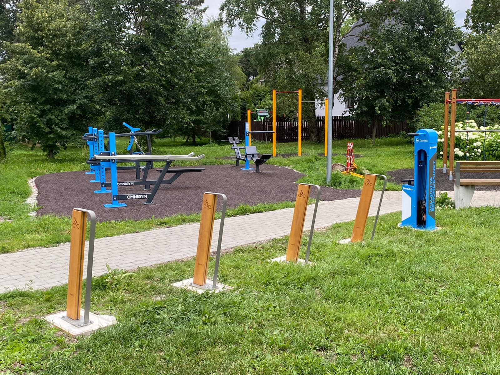 Park do street workoutu przy Tedre tn w Tallinnie